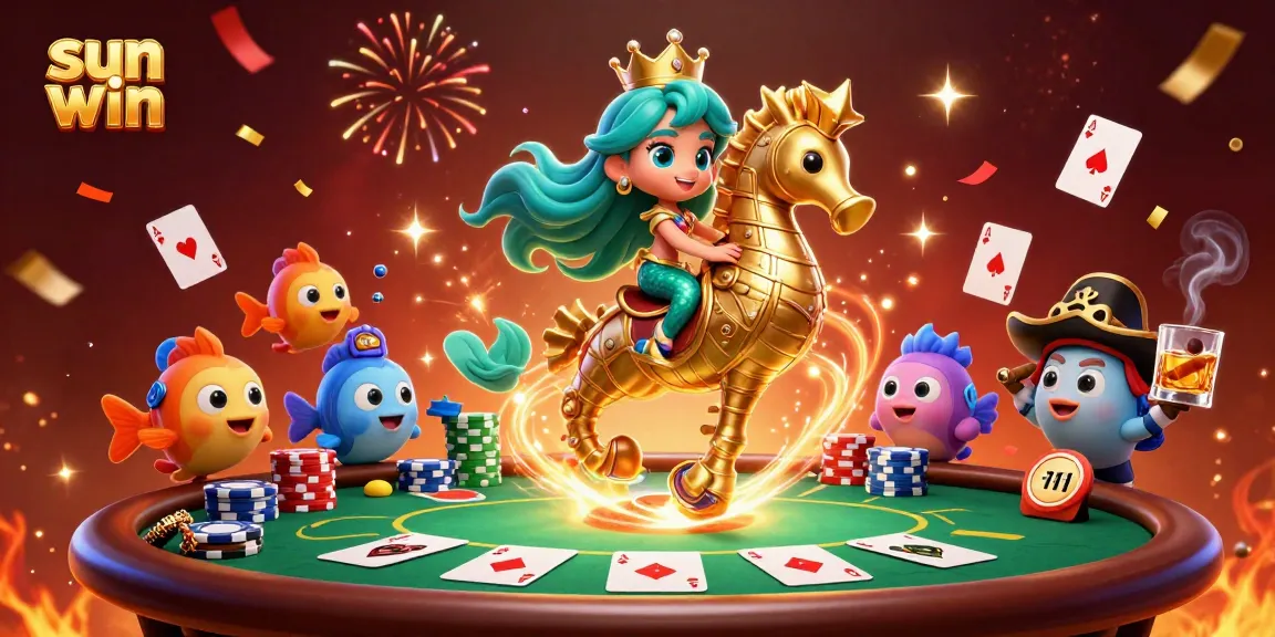 Experience the excitement of sun win with vibrant casino adventures featuring mermaids and poker action.