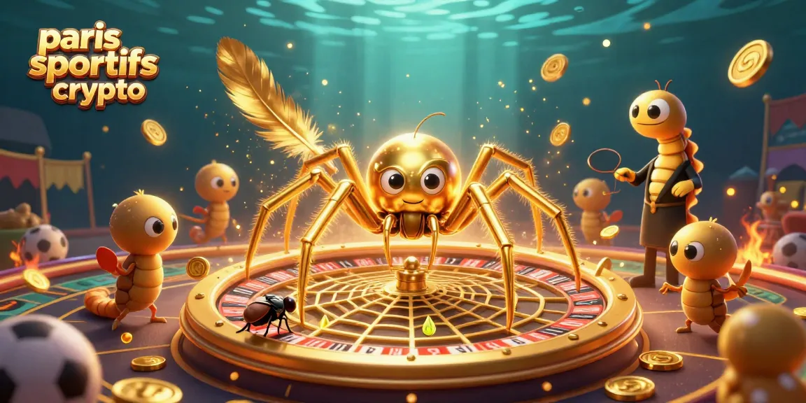 Placer des paris sportifs crypto avec une illustration captivante et dynamique.