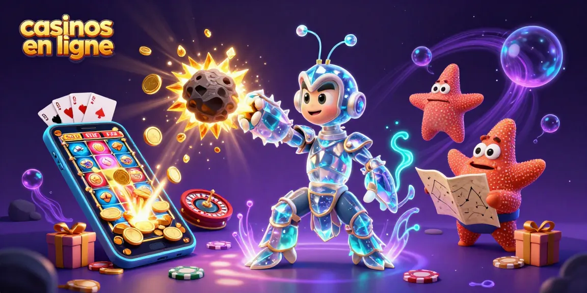 Casinos en ligne : un samouraï et une étoile de mer découvrent l'univers des jeux avec des pièces d'or.