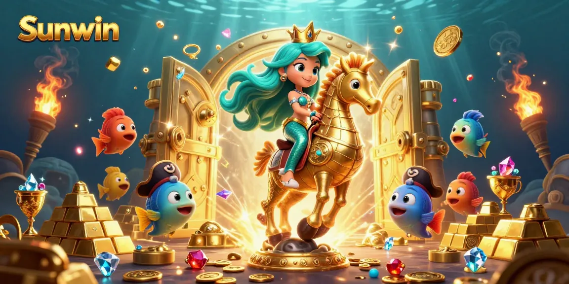 Experience the thrill of winning at Sunwin with colorful 3D characters in an exciting gambling adventure.