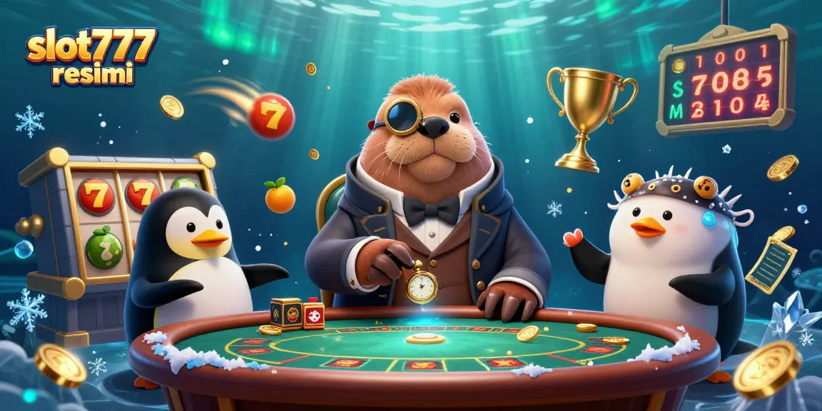 Engage in thrilling gameplay at slot777 resmi with a whimsical underwater casino scene