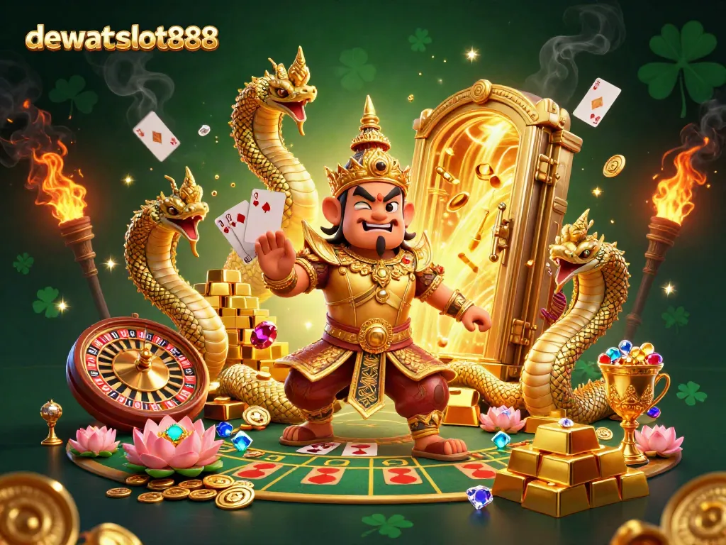 Permainan live casino dewataslot888 dengan dealer, kartu, dan taruhan yang menarik.