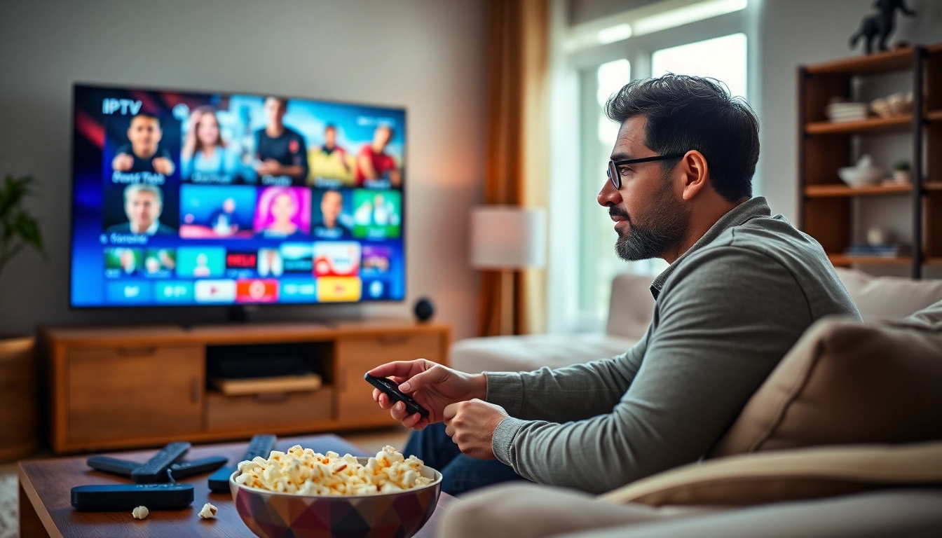 Engage with free trial iptv in a cozy living room while enjoying a streaming experience.