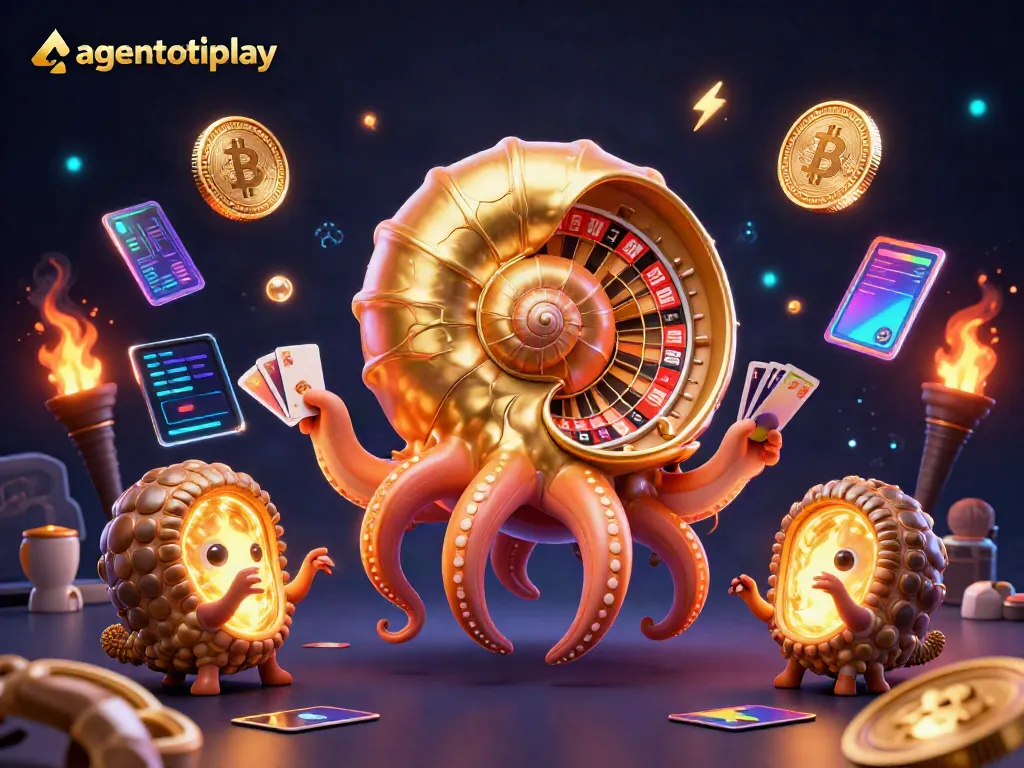 Engage with the thrilling atmosphere of agentotoplay featuring a giant nautilus roulette wheel.