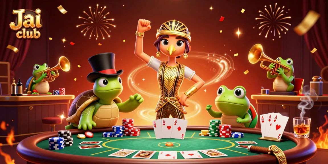 Jai club offers thrilling games with poker excitement and vibrant characters in an engaging digital scene.