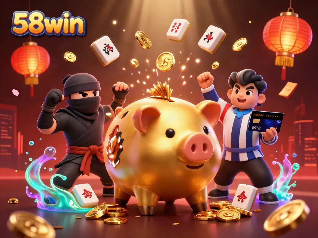 Engage in thrilling gaming experiences at 58win with vibrant characters and dynamic casino elements.