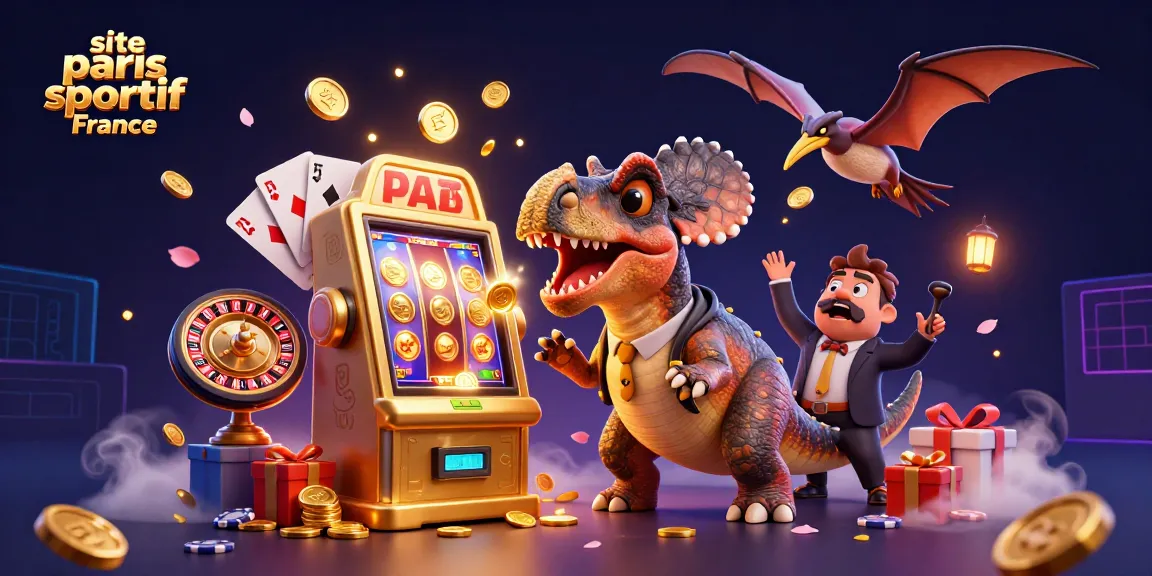 Le site paris sportif France propose un casino vibrant avec des personnages dinosaure et de nombreux éléments de jeu.