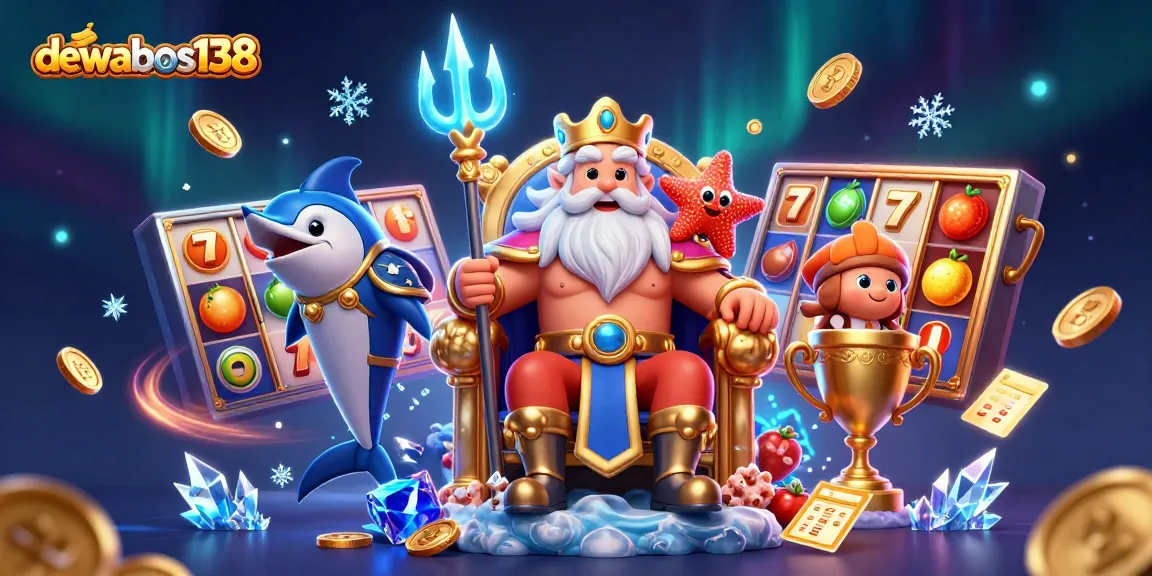 Play slots with dewabos138 as Neptune rules the reels with vibrant, engaging 3D gaming elements.