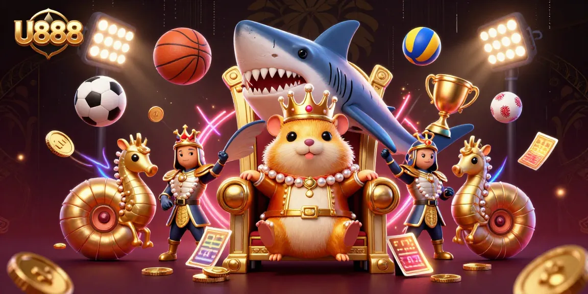 Experience U888's thrilling gaming world with dynamic scenes of fierce king and sports action.