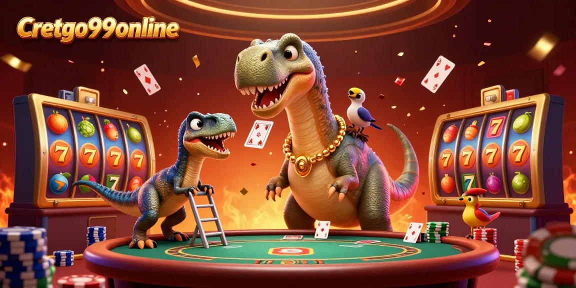 Experience the thrill of cretgo99online as vibrant 3D characters engage at a lively poker table.
