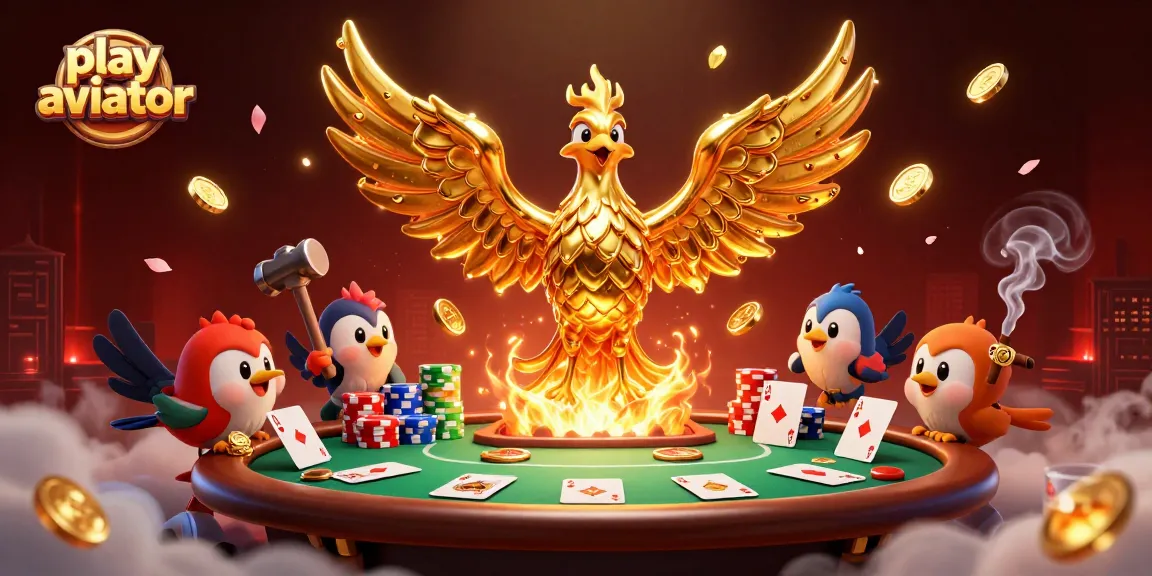 Experience the thrill as you play aviator with a dynamic scene full of casino elements.