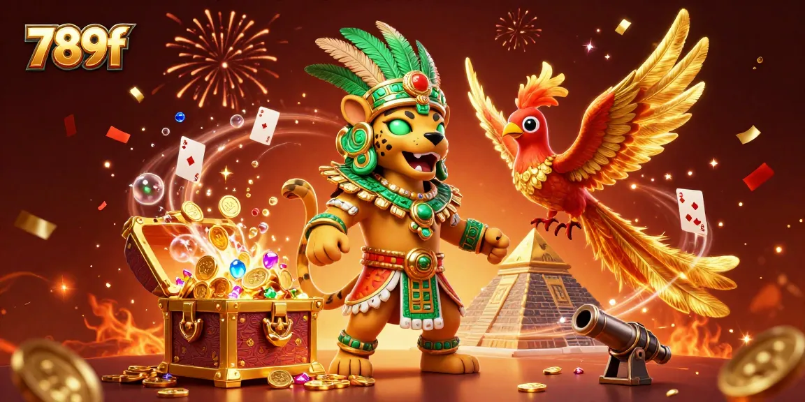 Experience thrilling gameplay at 789f, highlighted by vibrant symbols and magical elements.