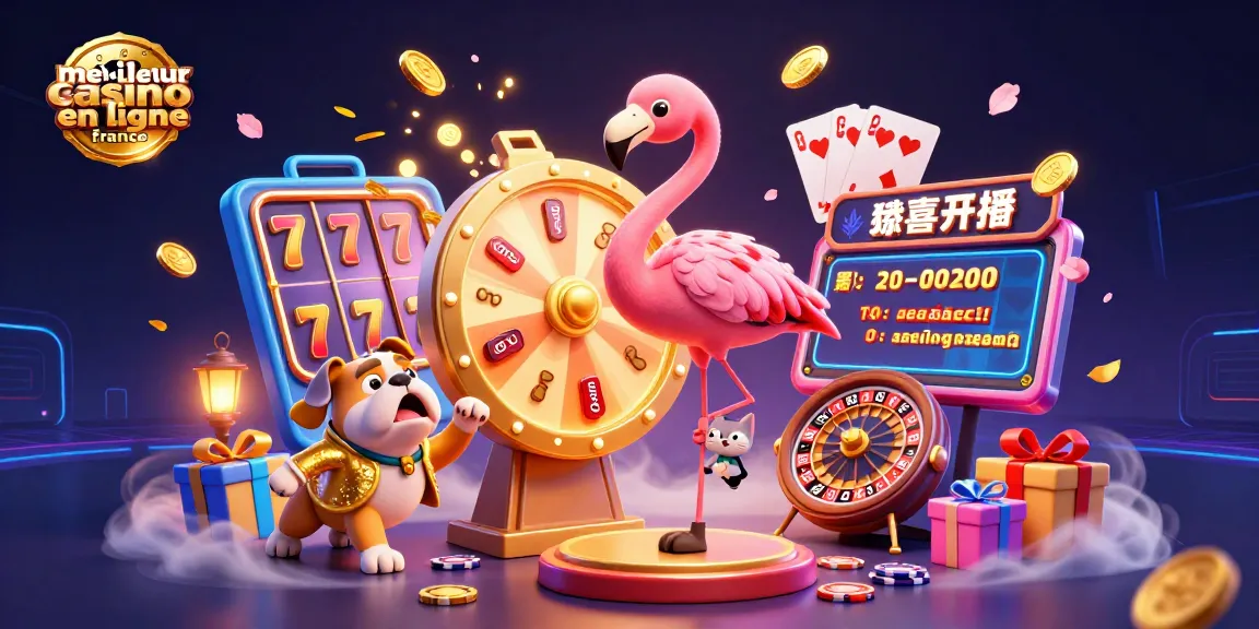 Illustration animée représentant un hôte de spectacle en flamand, championnant le meilleur casino en ligne France.