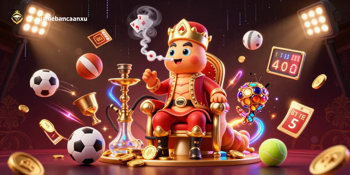 Experience the thrill of taigamebancaanxu with this vibrant 3D illustration showcasing dynamic sports betting elements.