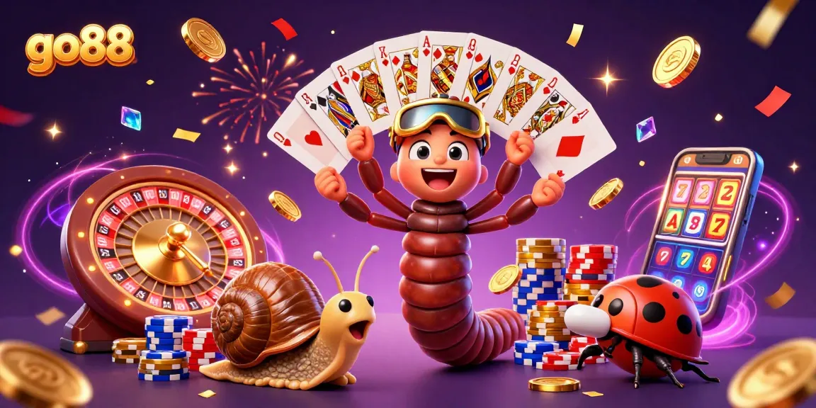 Experience the excitement of go88 with vibrant casino characters celebrating wins together.