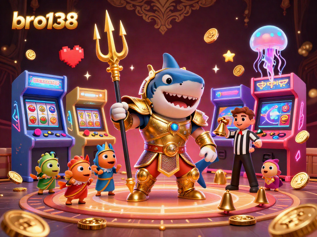 Spin and win with bro138's energetic slot adventure featuring an underwater colosseum atmosphere.