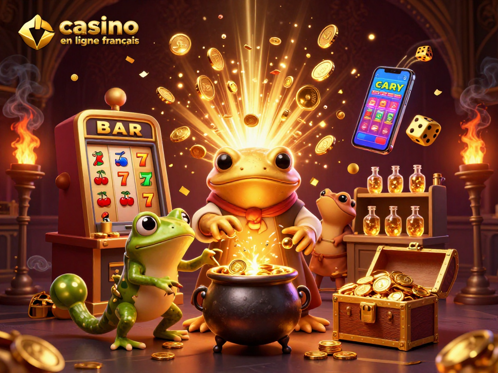 Déclenchez le jackpot dans un casino en ligne français avec des pièces d'or pleines d'énergie