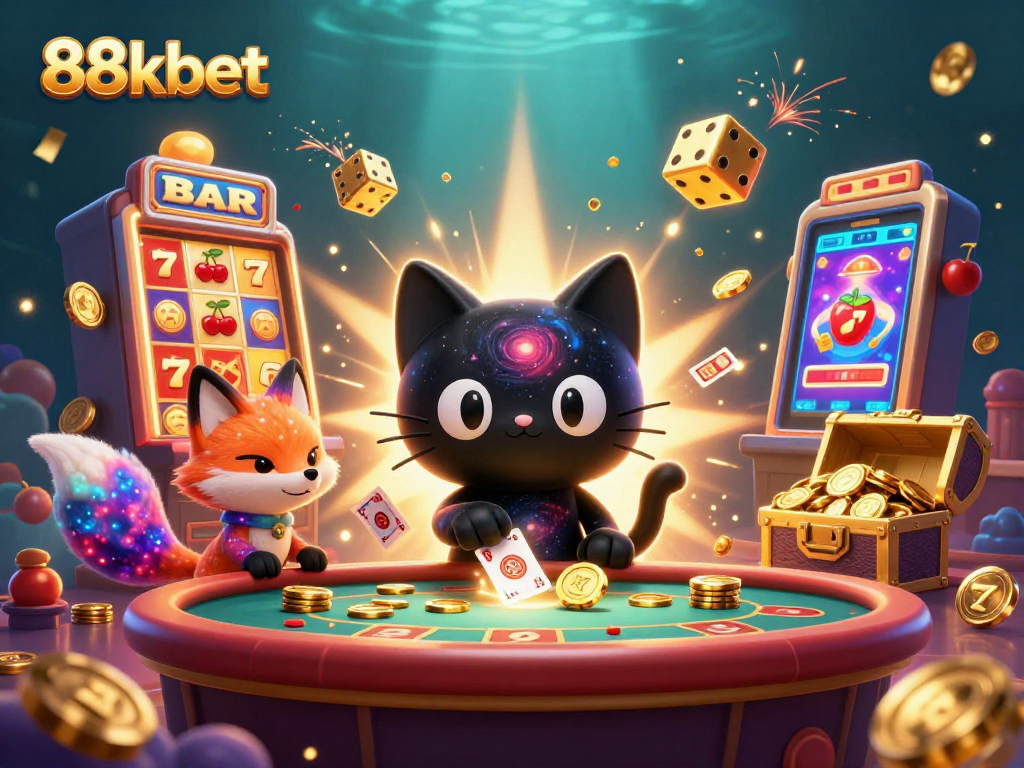 Spin big wins with 88kbet's vibrant casino scene, showcasing exciting gameplay.