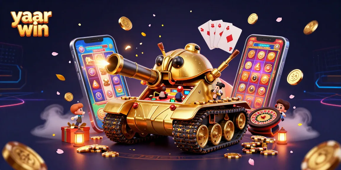 Experience the thrilling atmosphere of yaar win with a vibrant casino scene bursting with excitement.