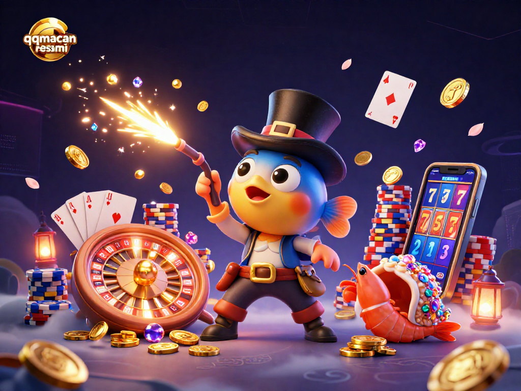 Attract golden coins in the thrilling qqmacan resmi casino scene featuring a deep-sea anglerfish and more.