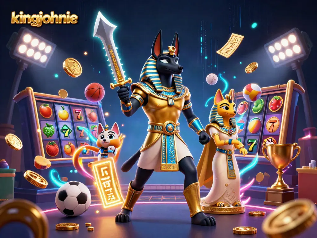 Experience the excitement of kingjohnnie casino with vibrant characters and dynamic gaming elements.