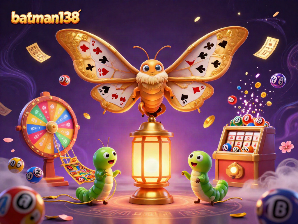 Experience excitement with batman138 as vibrant lottery balls and golden elements enliven the gambling scene.
