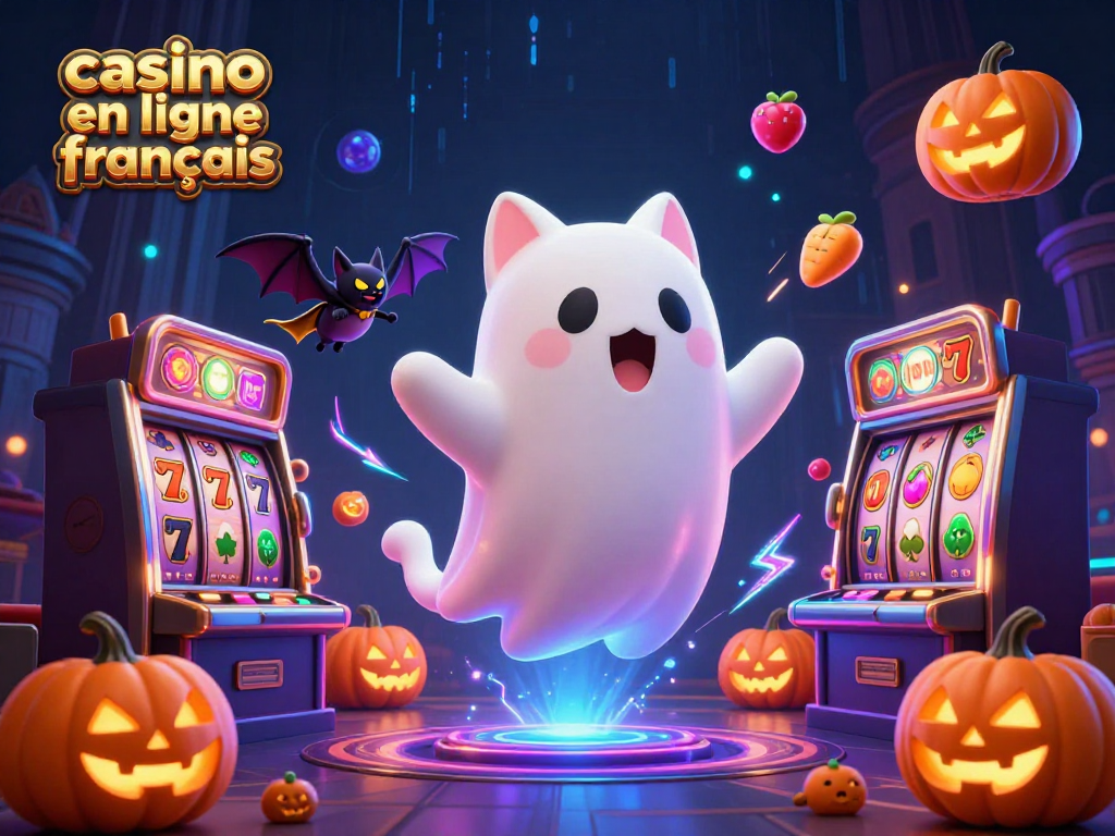 Jouez au casino en ligne français avec des personnages fantaisistes dans une scène vibrante.