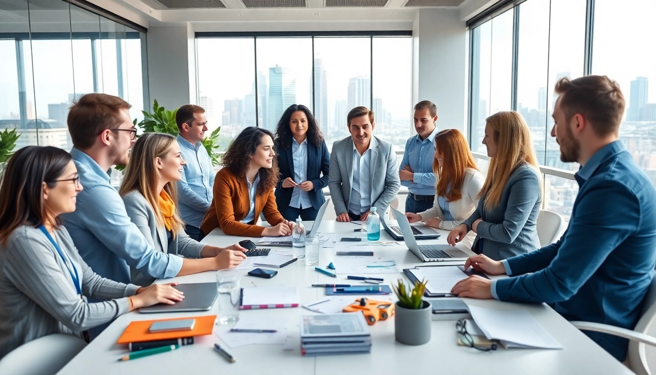 Dynamic collaboration scene showing a consumer PR agency Melbourne team brainstorming in a modern office.