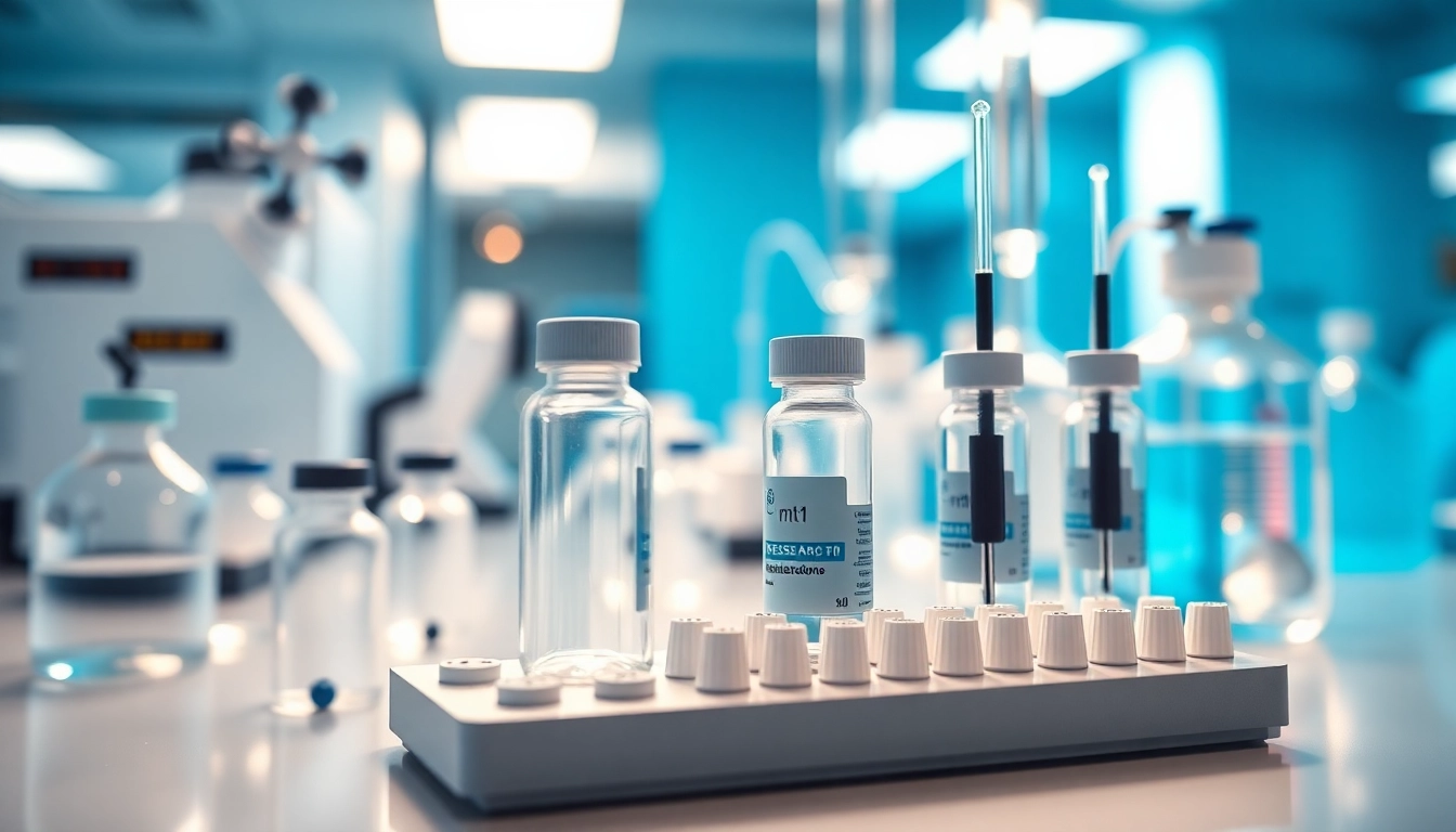 Examine mt1 research peptide in a professional laboratory setup with advanced equipment.