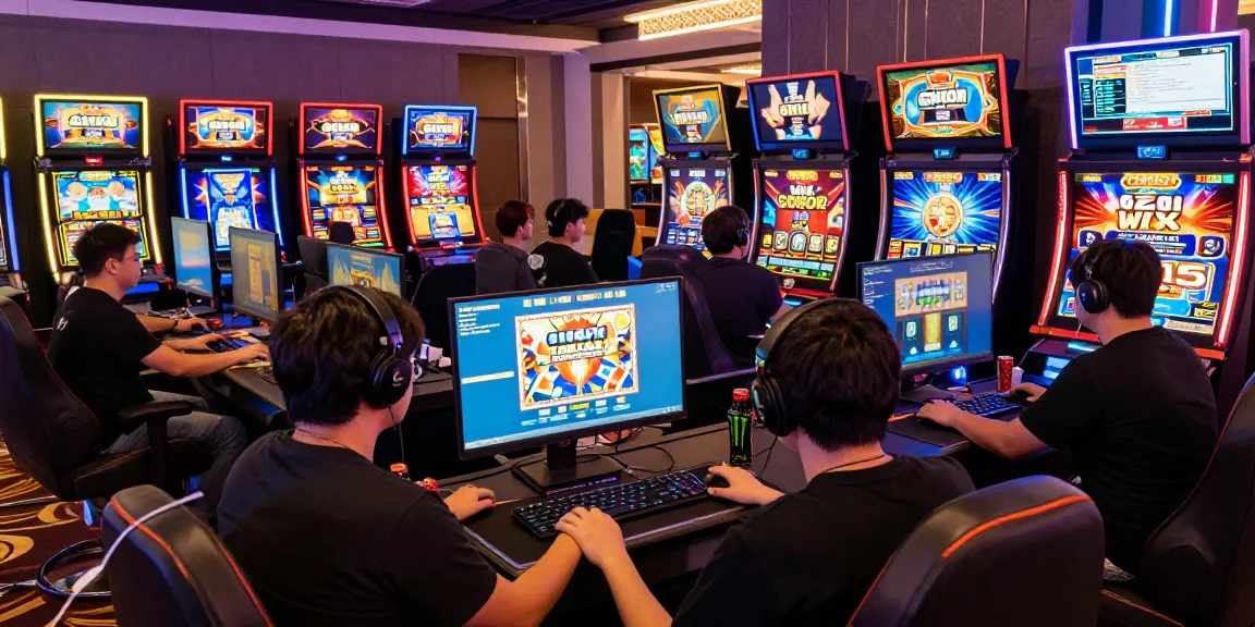 Engaged players in an online gaming atmosphere enjoying slot gacor games