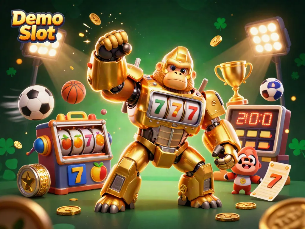 Play exciting Demo Slot games with dynamic characters and vibrant casino elements.
