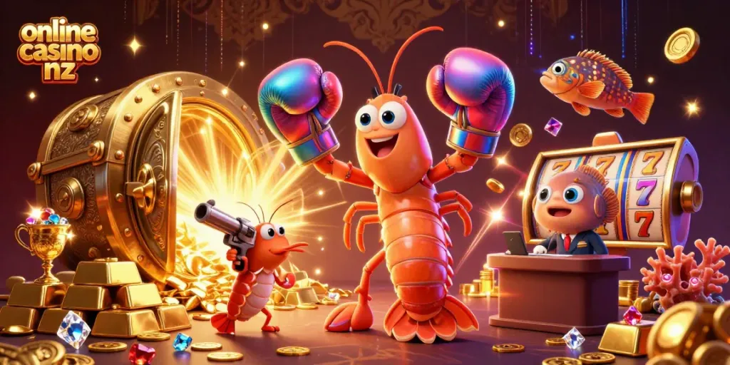 Experience the thrills of online casino nz with vibrant gaming elements and dynamic characters.