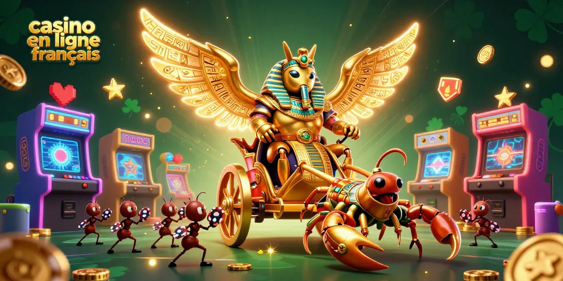 Découvrez les machines riches et captivantes du casino en ligne français dans une scène animée.